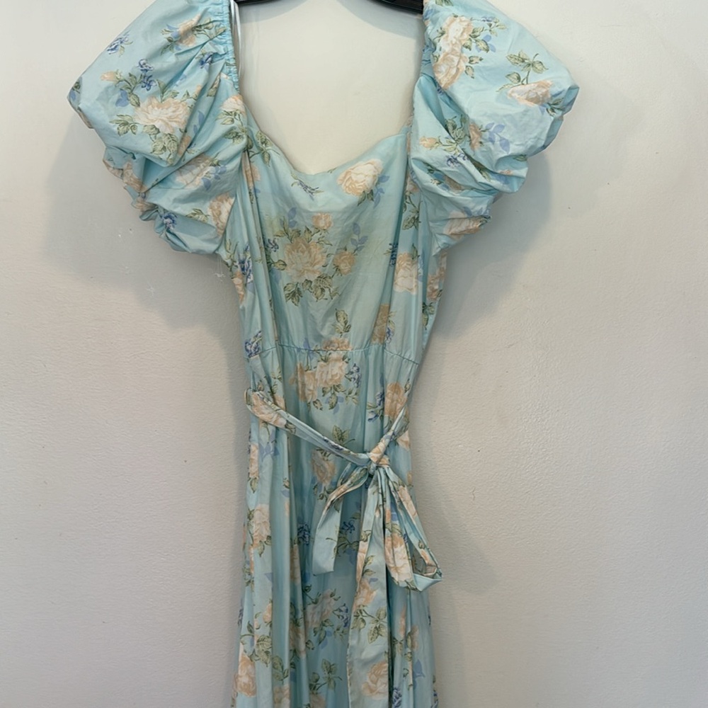 Loveshack Fancy Dress blue floral - Picture 3 of 4